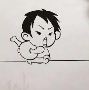 1147169 耳朵敲石头