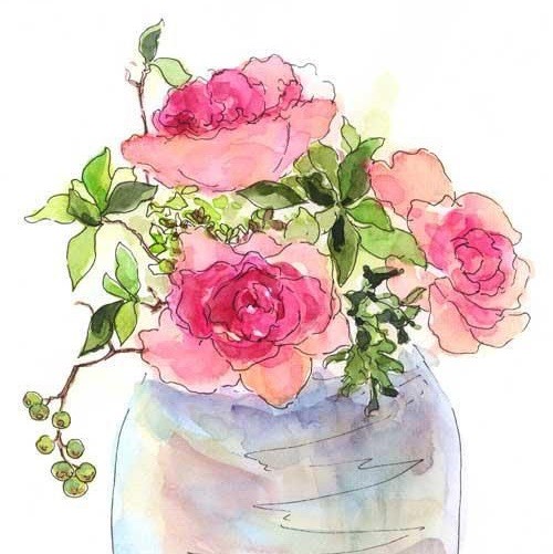 574738 月下花无语